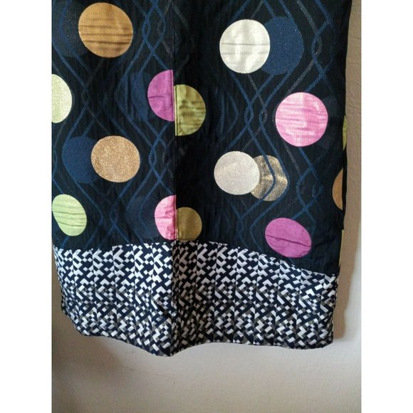 MAEVE ANTHROPOLOGIE Tilde Shift Jacquard Dress Metallic Dots Mod Retro 70s Sm - Picture 2 of 9